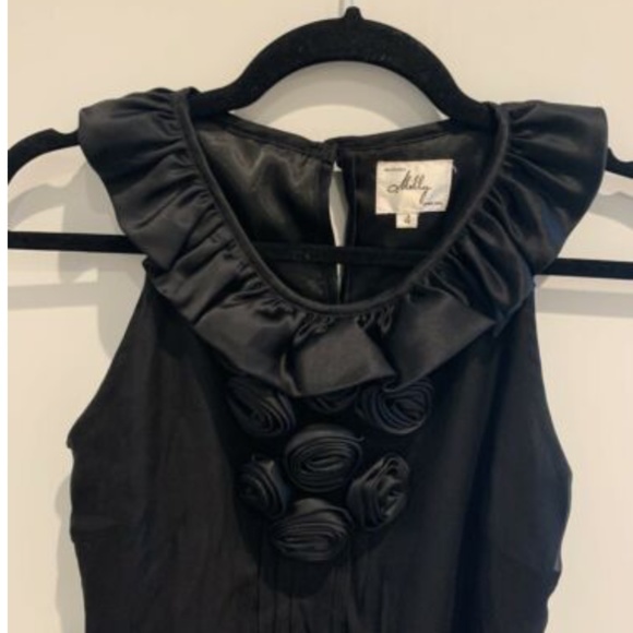 SOLD Milly Black Rosette Sleep Top 4 - Picture 3 of 5